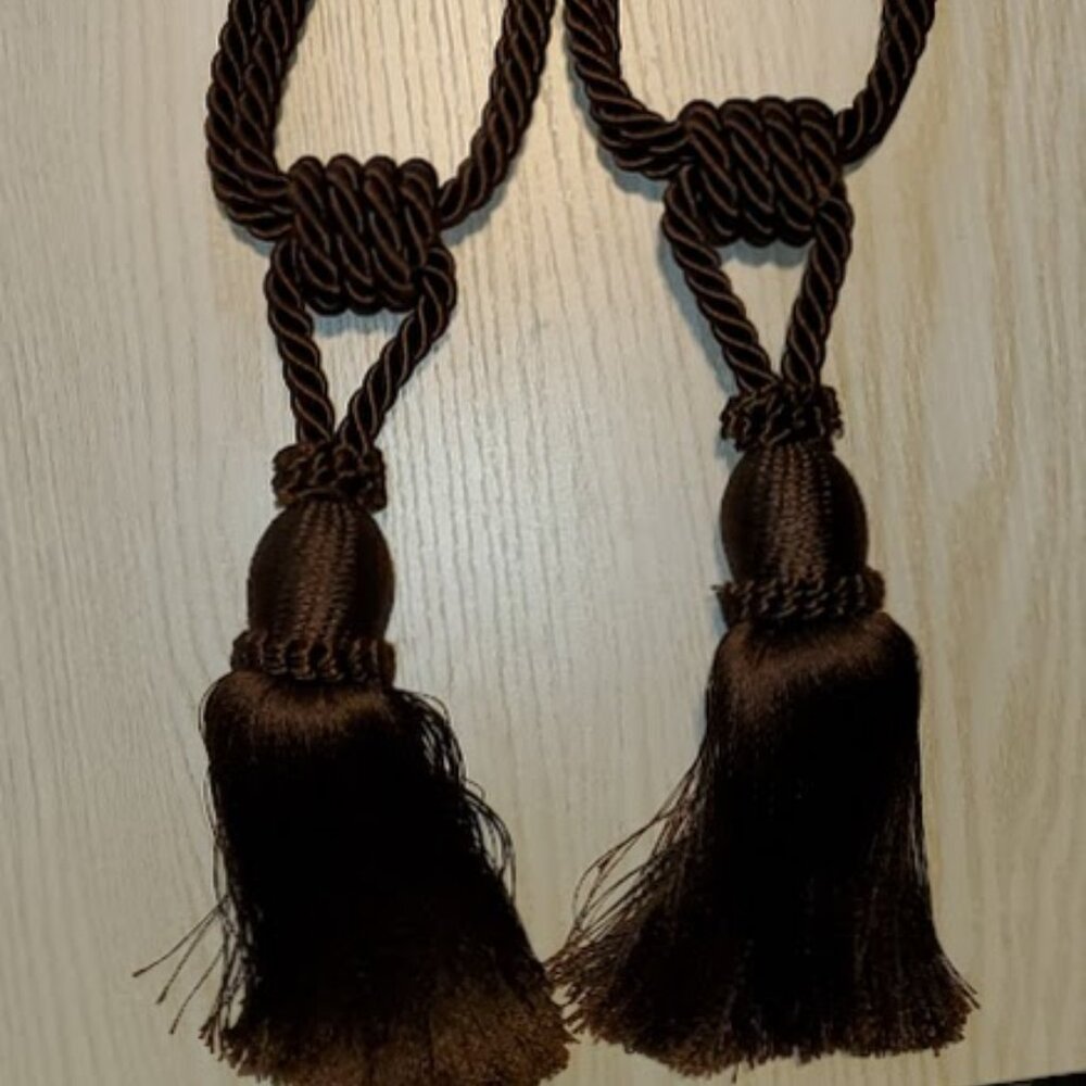 Decorative Tassel Curtain Tiebacks-Set of 2